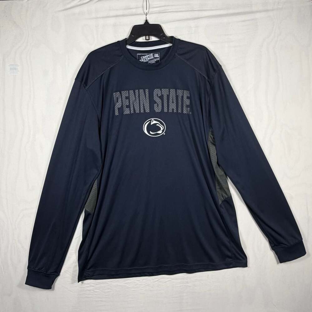 Penn State Nittany Lions Navy Blue Long Sleeve Performance T-Shirt XXL